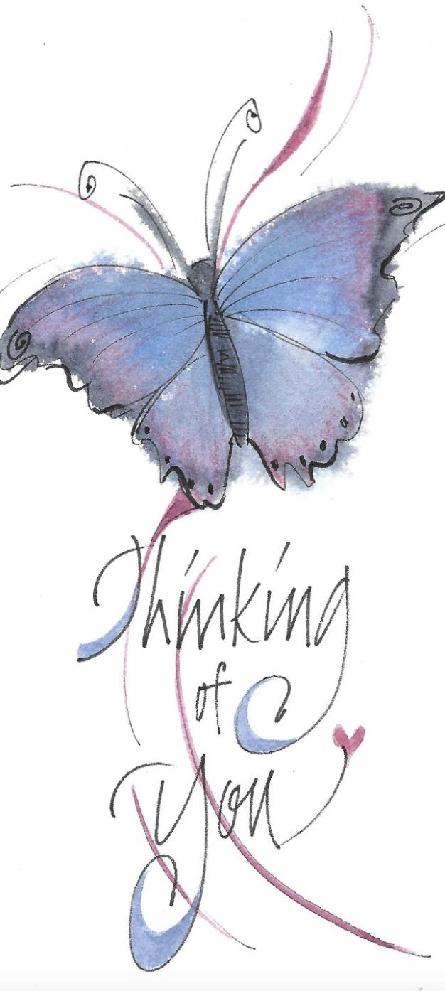 Thinking of You Butterfly Bookmark w/Tea The Store at LBJ