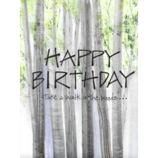Walk in the Woods Birthday Card
