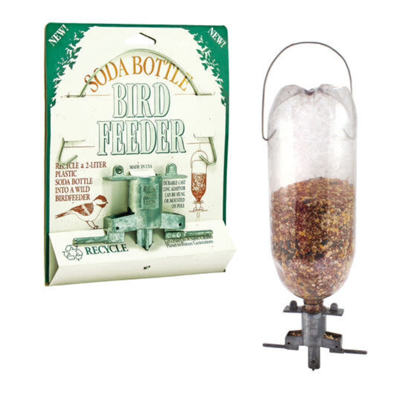 Lady Bird Johnson Soda Bottle Bird Feeder