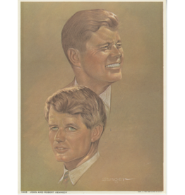 John & Robert Kennedy Sketch Print