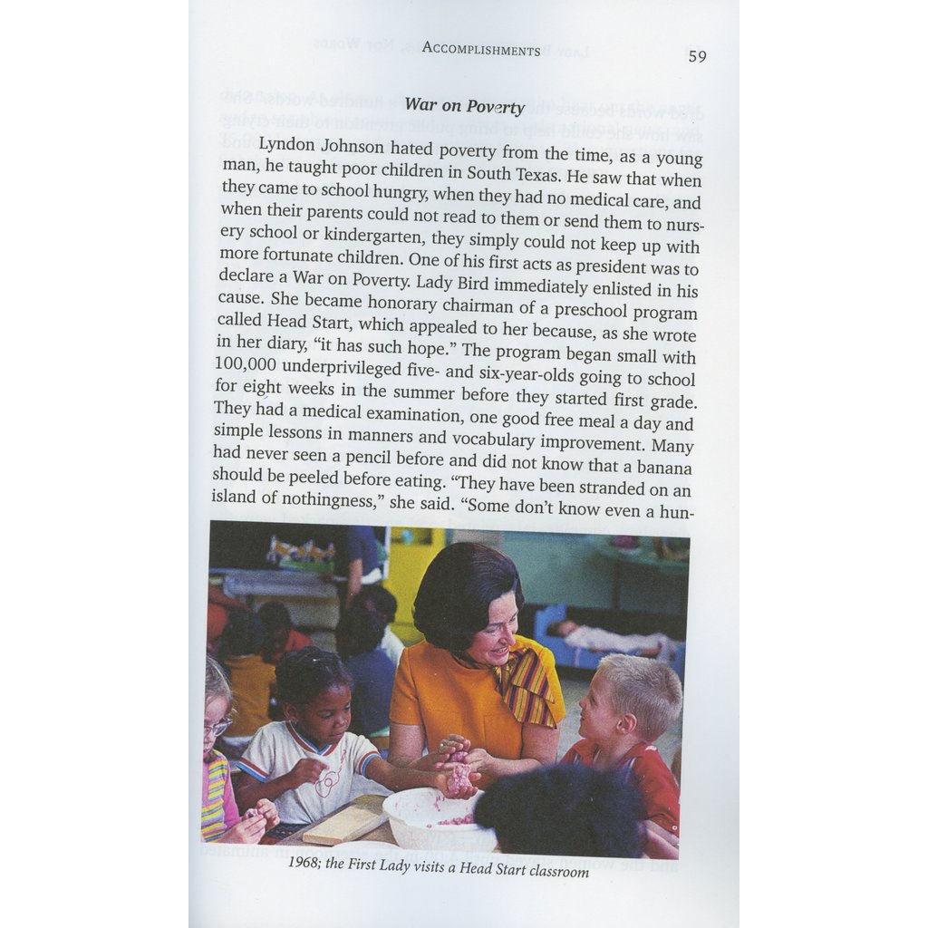 Just for Kids Lady Bird Johnson: Deeds Not Words - A Biography for Beginning Historians by Louann Atkins Temple PB