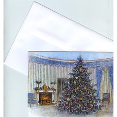 All the Way with LBJ Johnson's 1967 Blue Room Christmas Card reproduction (blank)