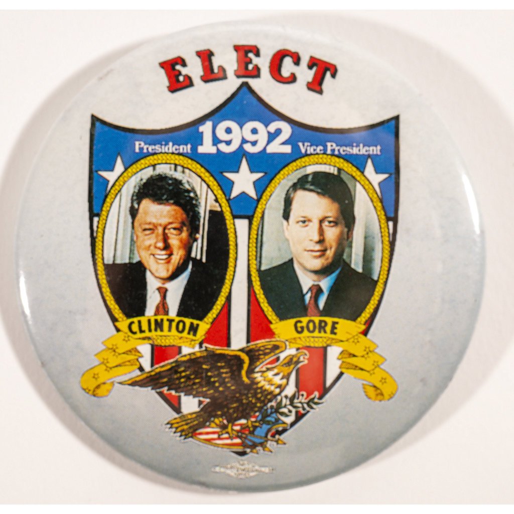 Elect Clinton/Gore '92 grey