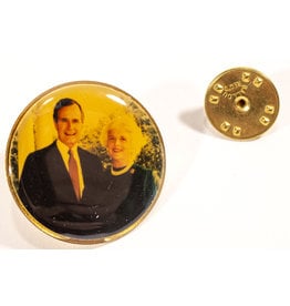 GHW & Barbara Bush pin