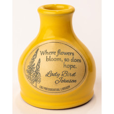 Lady Bird Johnson Yellow Bud Vase