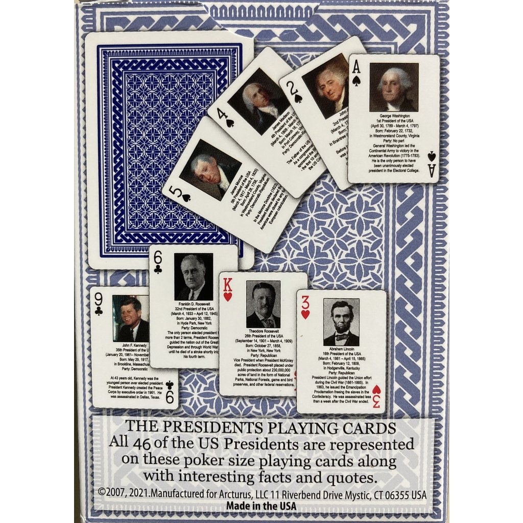 Americana Presidents Playing Cards 2021
