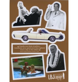 All the Way with LBJ FUN! President Johnson Stickers