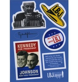 All the Way with LBJ President Johnson Stickers