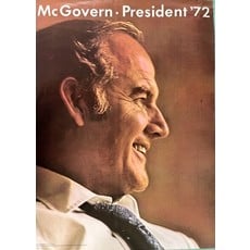McGovern President '72 Campaign Poster 21"x27"