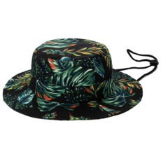 Tropical Print Fisherman Hat w/chin cord