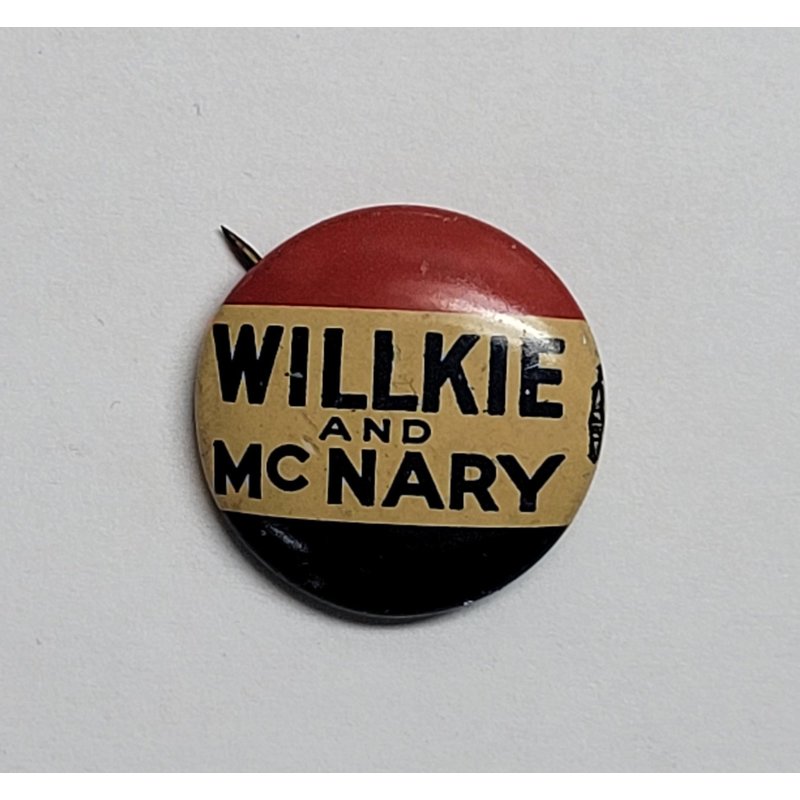 1940 Willkie McNary Campaign Button