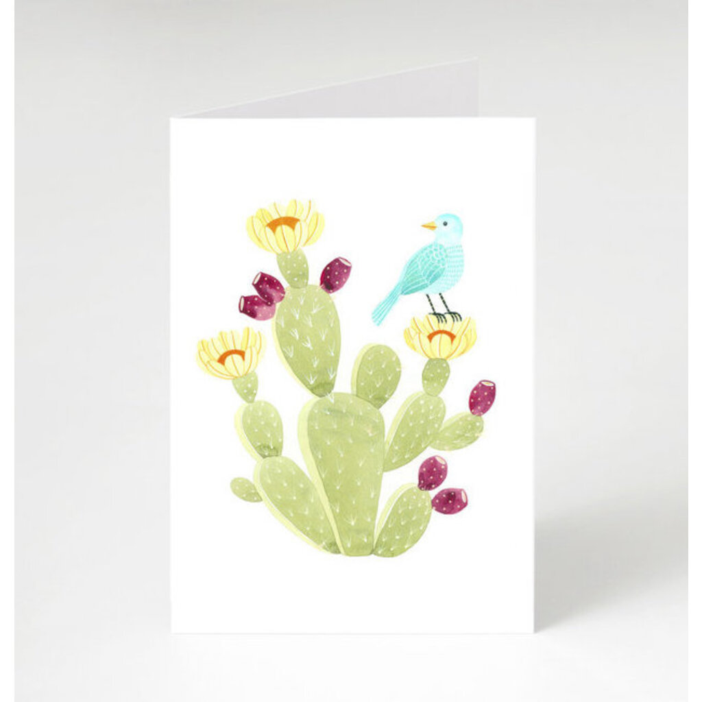 Austin & Texas Bird on a Cactus Blank Card~