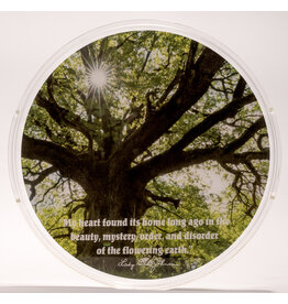 Lady Bird Johnson Tree 12" Round Lucite Tray