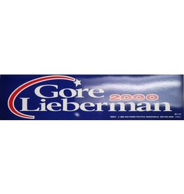 Gore Lieberman 2000 Bumper Sticker