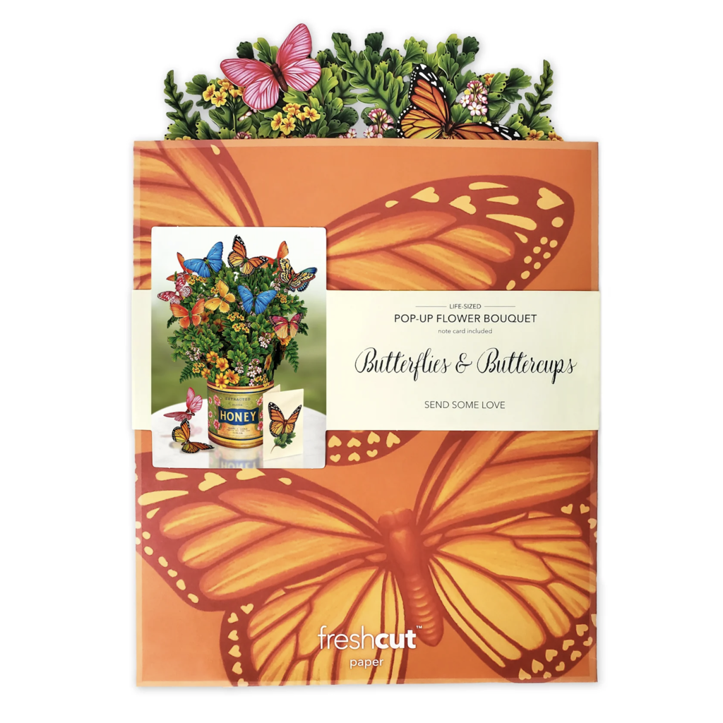 Austin & Texas Butterflies & Buttercups Paper Bouquet