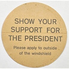 Re-elect the President window sticker