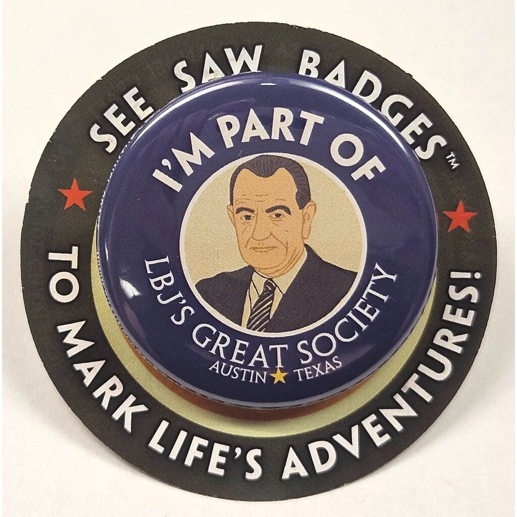 Just for Kids Great Society Button Badge