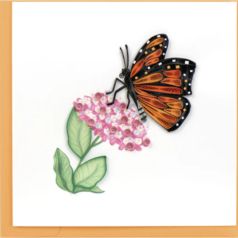 Lady Bird Johnson Monarch Quilling Card