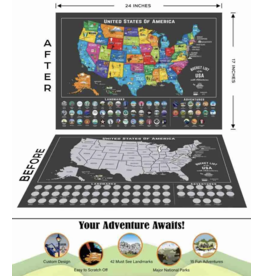 sale-USA+National Park Scratch Off Poster Set