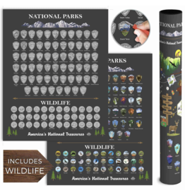 sale-National Parks Scratch Off Poster 16"x 20"