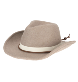 sale-Kids Faux Felt Cowboy Hat taupe XL