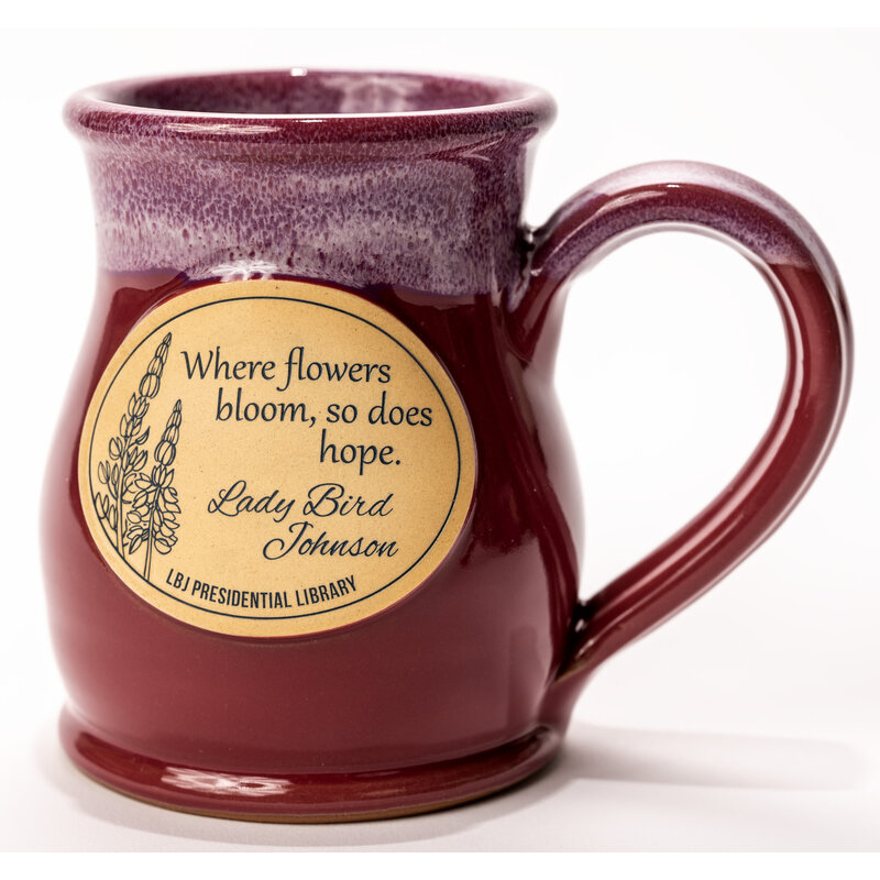 Sale sale-Lady Bird 14 oz Cranberry Stoneware Mug