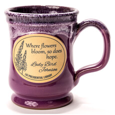 Lady Bird Johnson Lady Bird 12 oz Lilac Stoneware Mug