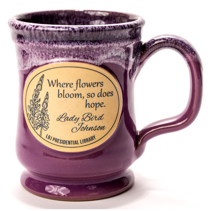 Lady Bird Johnson Lady Bird 12 oz Lilac Stoneware Mug