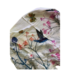 Lady Bird Johnson Pollinator Garden Luxury Cotton Scarf 20x72