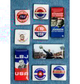 All the Way with LBJ LBJ Campaign Mini Magnet Set