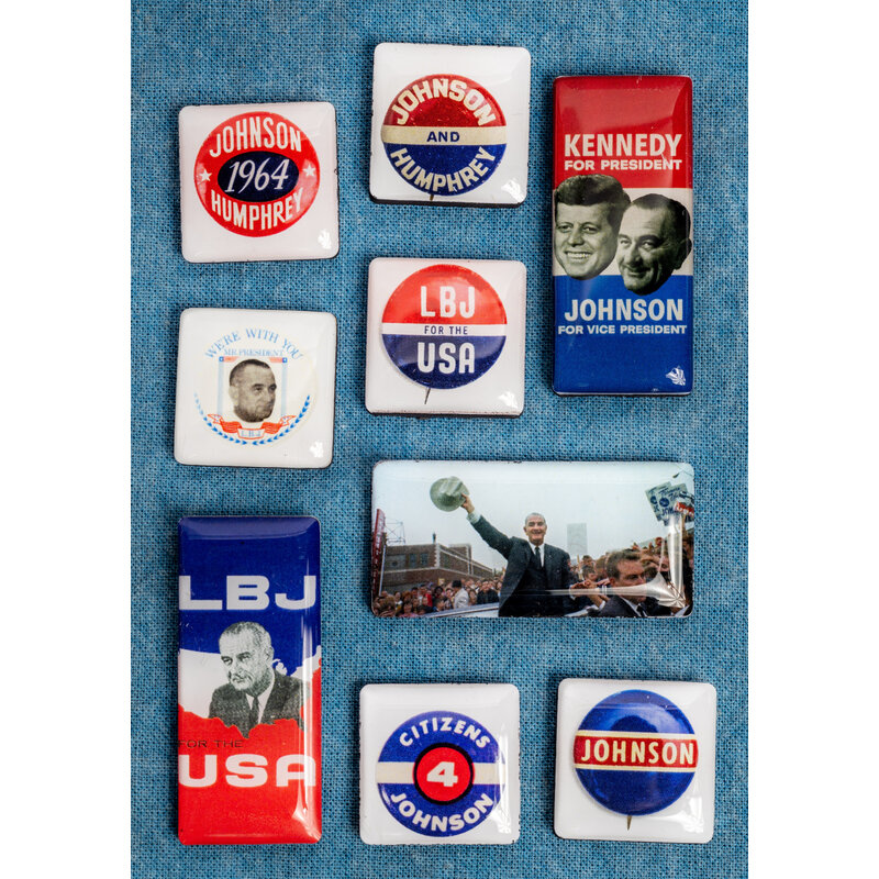 All the Way with LBJ LBJ Campaign Mini Magnet Set