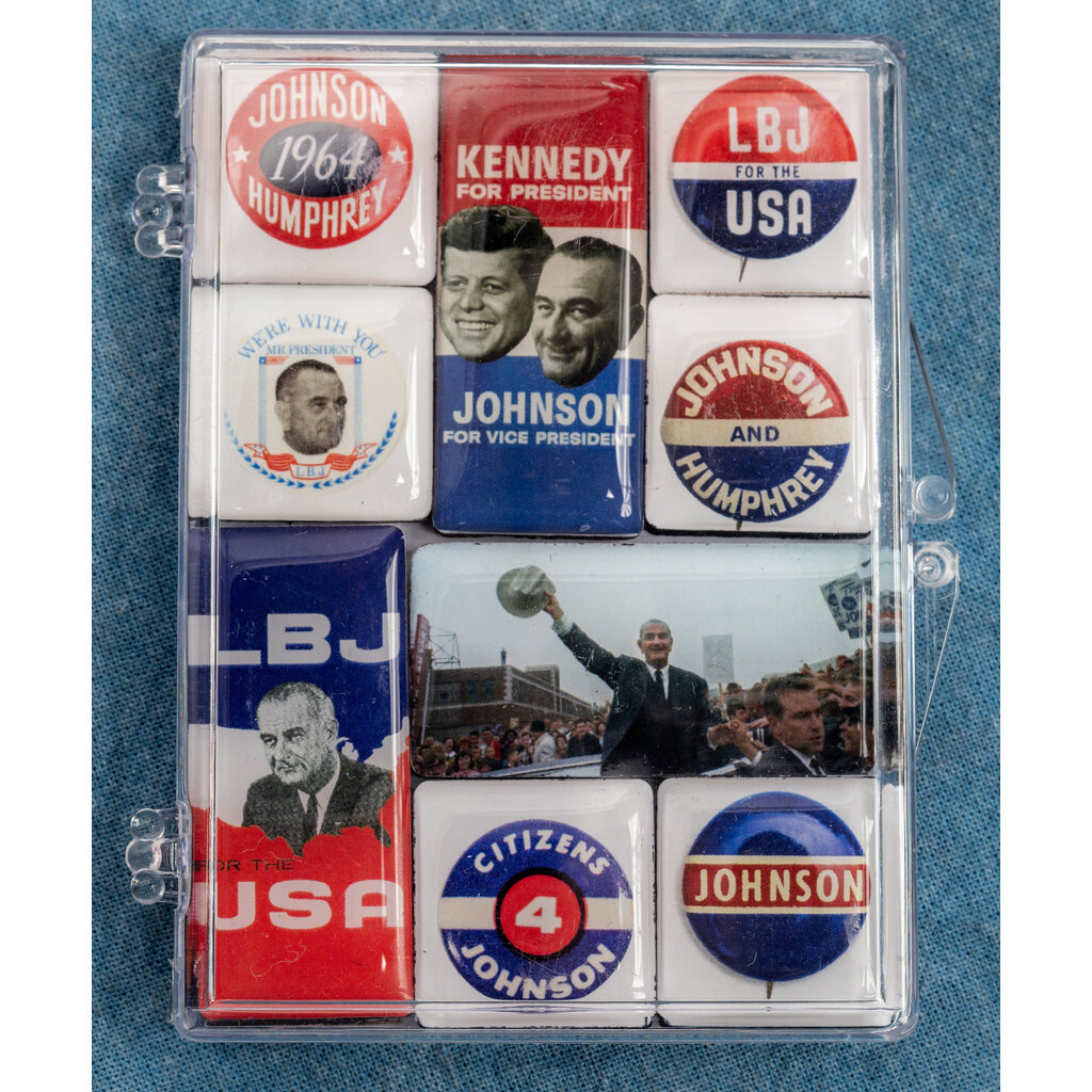 All the Way with LBJ LBJ Campaign Mini Magnet Set