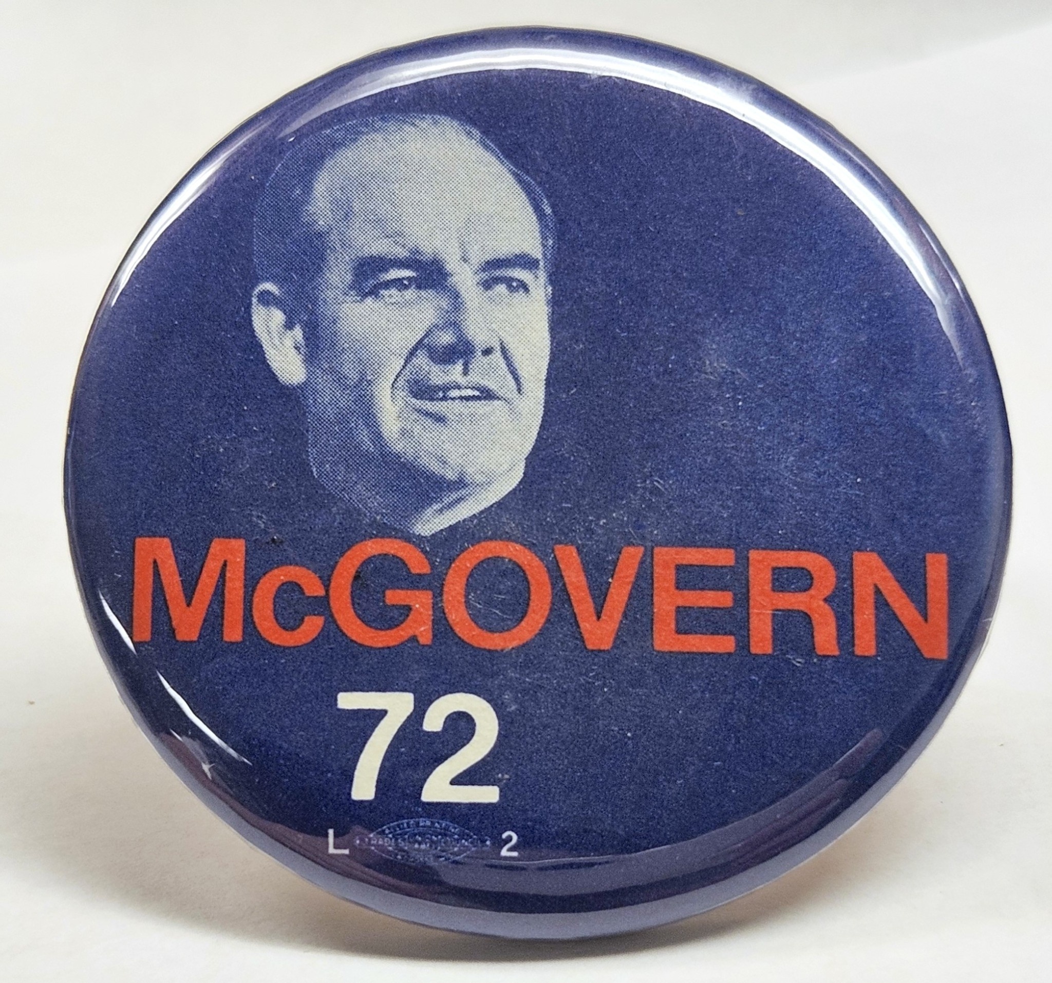 ビンテージ 70s 1972年 アーチーバンカー 缶バッジ 約7cm USA MCGOVERN '72 - The Store at LBJ
