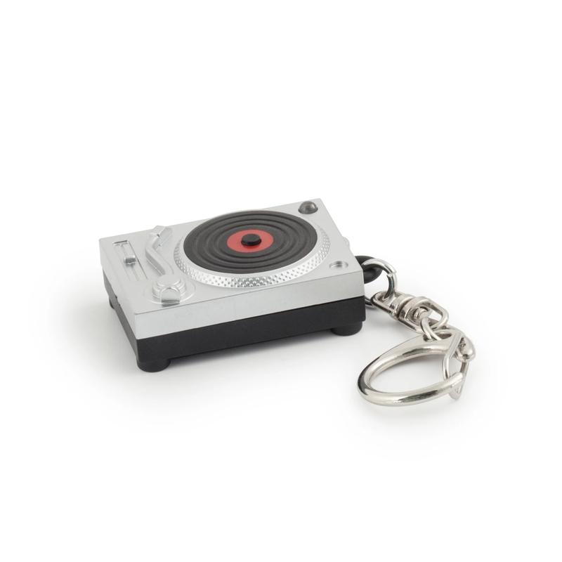 Hip-Hop Exhibit Turntable Light-up Keychain