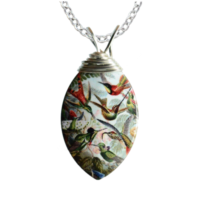 Haeckel's Hummingbirds Necklace
