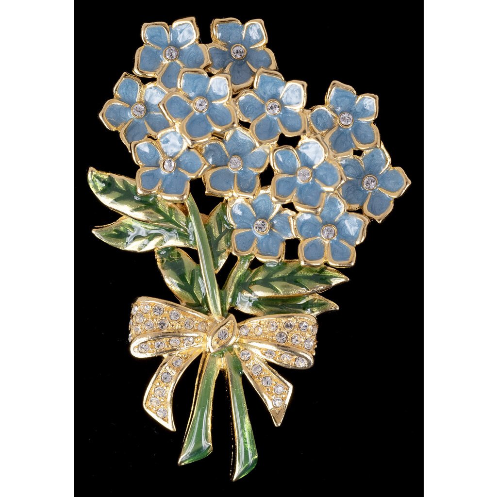 Lady Bird Johnson Forget Me Not brooch