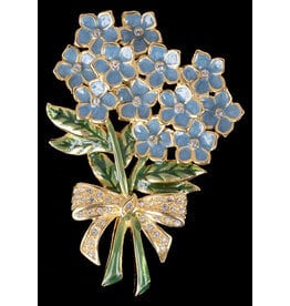 Lady Bird Johnson Forget Me Not brooch