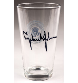 All the Way with LBJ Presidential Seal & Signature pint glass