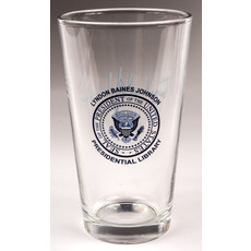 All the Way with LBJ Presidential Seal & Signature pint glass