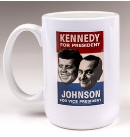 All the Way with LBJ Kennedy & Johnson Posters 15 oz mug