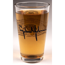All the Way with LBJ Presidential Seal & Signature pint glass