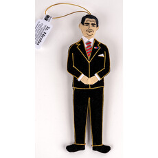 All the Way with LBJ President Johnson Satin Ornament