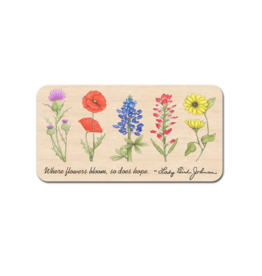 Lady Bird Johnson Where Flowers Bloom Magnet