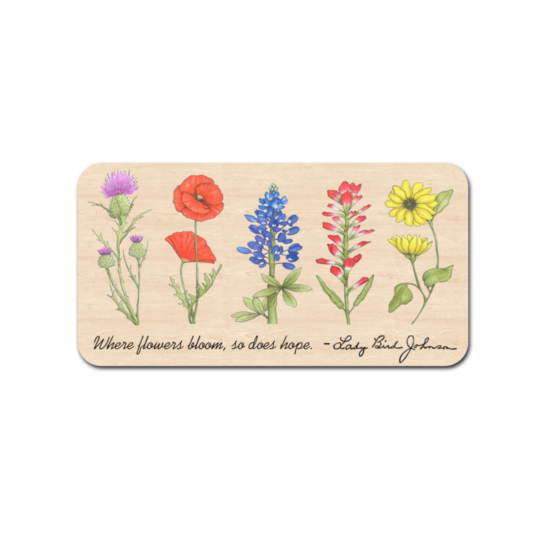 Lady Bird Johnson Where Flowers Bloom Magnet