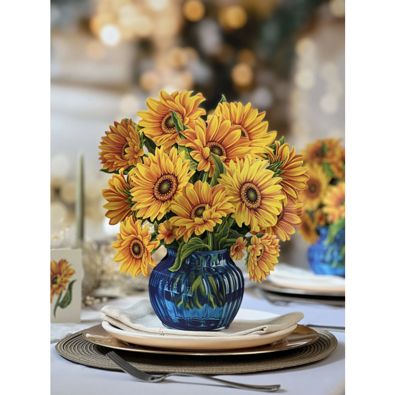 Americana sale-Classic Sunflowers Paper Bouquet