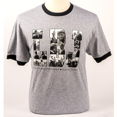 Sale sale-LBJ Photo Gray/Black Ringer Tshirt