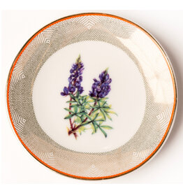 Lady Bird Johnson Bluebonnet Plate Trinket Dish 3"