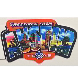 Austin & Texas Greetings from Austin Sticker