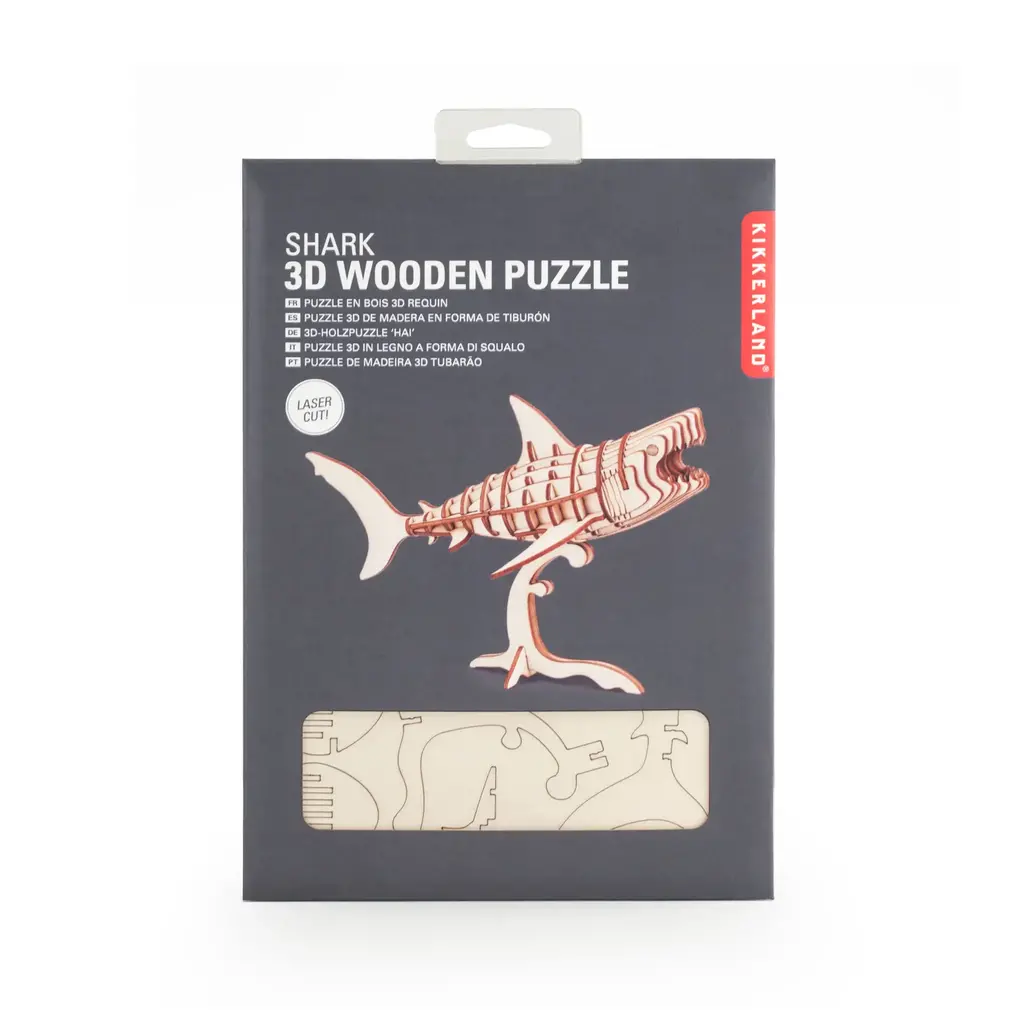 Jaws Exhibit Shark 3D Wooden Puzzle