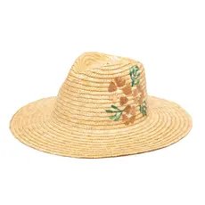 sale- Wheat Straw Palm Fedora 3"brim